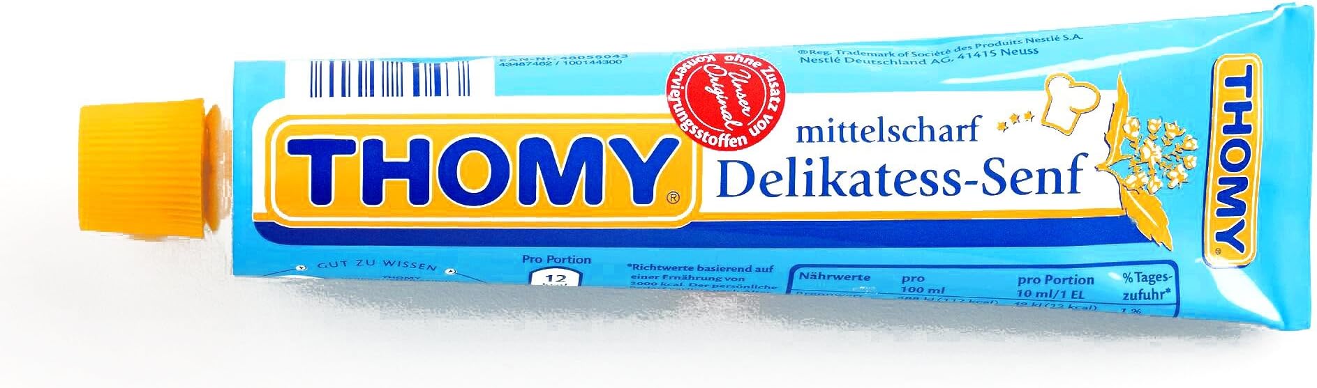 Thomy Mustard Tube 3.4 oz each (1 Item Per Order)