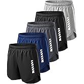JZCreater Mens Shorts, 2-in-1 Athletic Workout Running Shorts with Liner, 2 Inner Pocket, Quick Dry Gym Shorts for Men