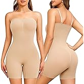 NaTen Strapless Shapewear Tummy Control Seamless Jumpsuit Shapewear Bodysuit Butt Lifter Thigh Slimmer Body Shaper