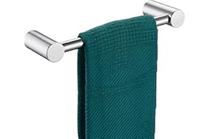 KOKOSIRI Towel Ring Chrome 9-Inch Hand Towel Holder Rack Contemporary Bathroom Hardware Accessories Wall Mounted Polished Sta