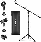 CAHAYA Upgraded Tripod Boom Sheet Microphone Stand with Carrying Bag CY0311
