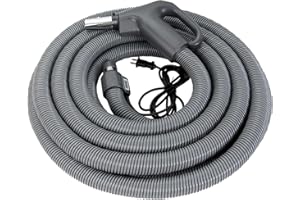 Broan-NuTone by Drainvac BN35DV Central Vacuum System 35-feet Deluxe Dual-Voltage Hose, Grey