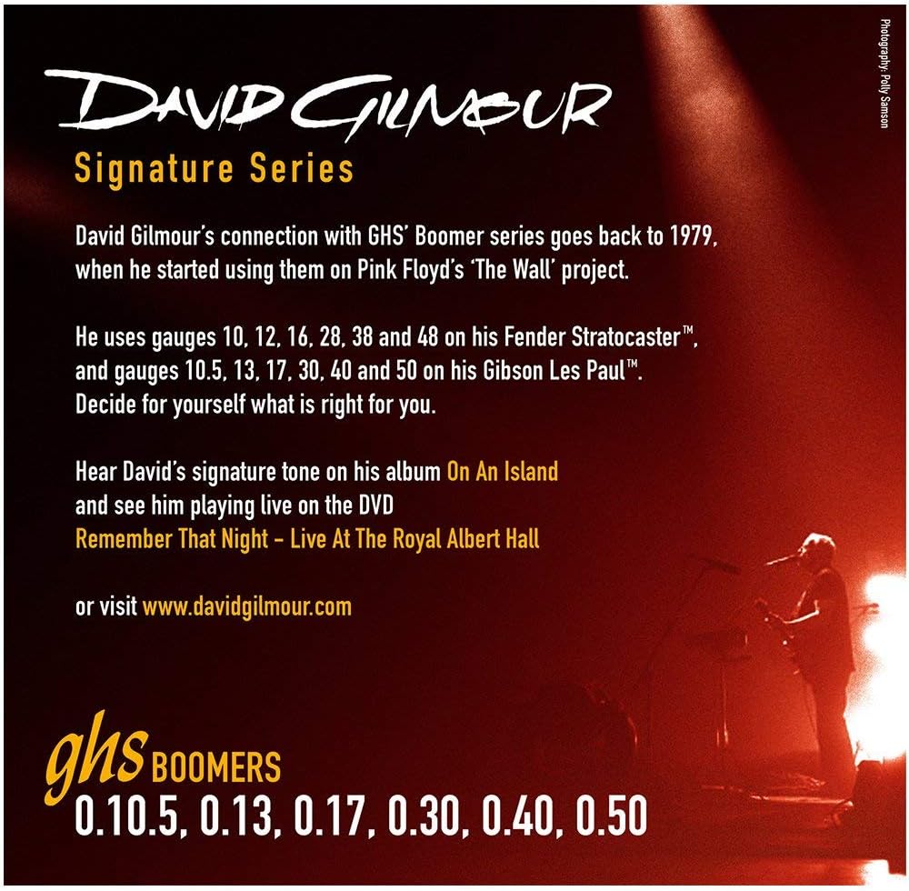 GHS FAST FRET BUNDLE WITH DAVID GILMOUR BOOMERS RED 10.5-50 - Image 4