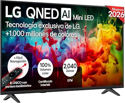 43QNED70B6C - Smart TV QNED MiniLED AI 43" 4K Sin Reflejos 94%, 2026