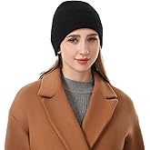 100% Pure Cashmere Beanie for Women, Women's Cashmere Knit Hat, Soft Winter Beanie for Cold Weather with Gifted Box