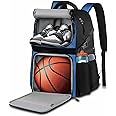 LOINTET Basketball Bag Backpack with Ball Holder Shoes Compartment, Large Basketball Accessories Sports Bag