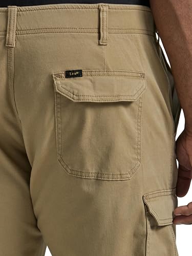 Lee Herren Cargohose Extreme Motion – Stretch-Twill Mit Flexiblem Bund, Gerade Passform