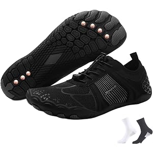 YYAOZMN Barefoot Grounding Shoes for Men Women with Copper, Hike Barefoot Footwear Womens Mens 2 Pairs Grounding Socks Soft C