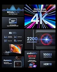 NEBULA Cosmos Laser 4K Projector, 2200 ANSI