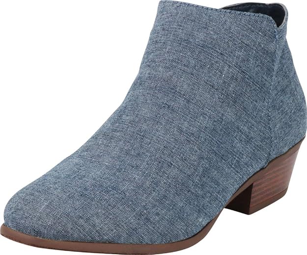 Cambridge Select Women�s Classic Western Stacked Low Heel