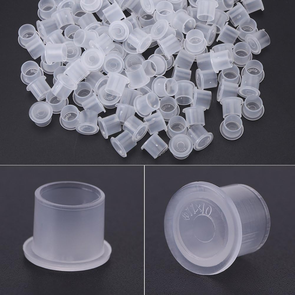 Tattoo Ink Cap Cup, 1000pcs Pigment Ink Container Cup Tattoo Ink Holder Eyebrow Nail Art Cosmetic Kit 11mm - Image 4