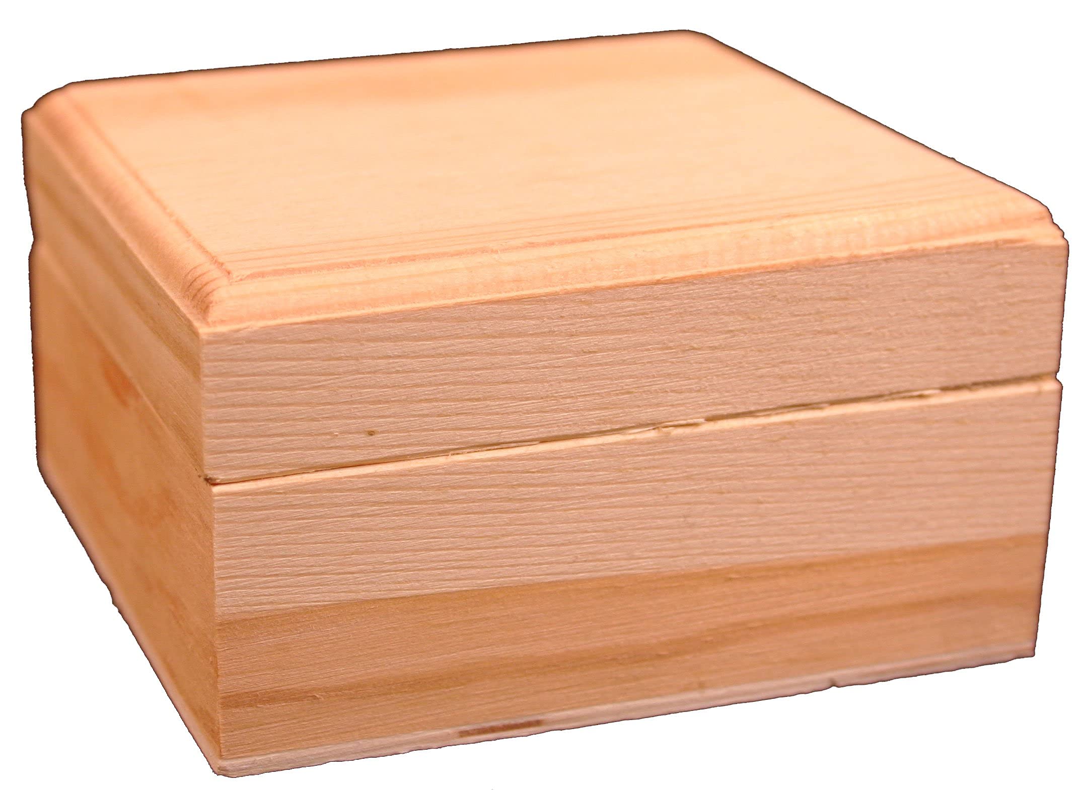 Creative Hobbies® Unfinished Mini Wood Craft Box with Hinged Lid and Magnetic Closure, 3.5 Inch - Perfect for Arts, Crafts, and Personalized Gifts