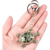 Turtle Keychain Purse Bag Charms for Handbags Cute Keychains for Car Keys Heart Accessories Lucky Gifts for Women