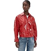 MSGM Women's Cropped Faux Leather Jacket