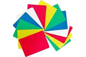 XANADU 15 Pack Plastic Poker Cut Cards Poker Size Casino Deck Cutting Cards with Smooth & Matte Sides – 5 Assorted Colors