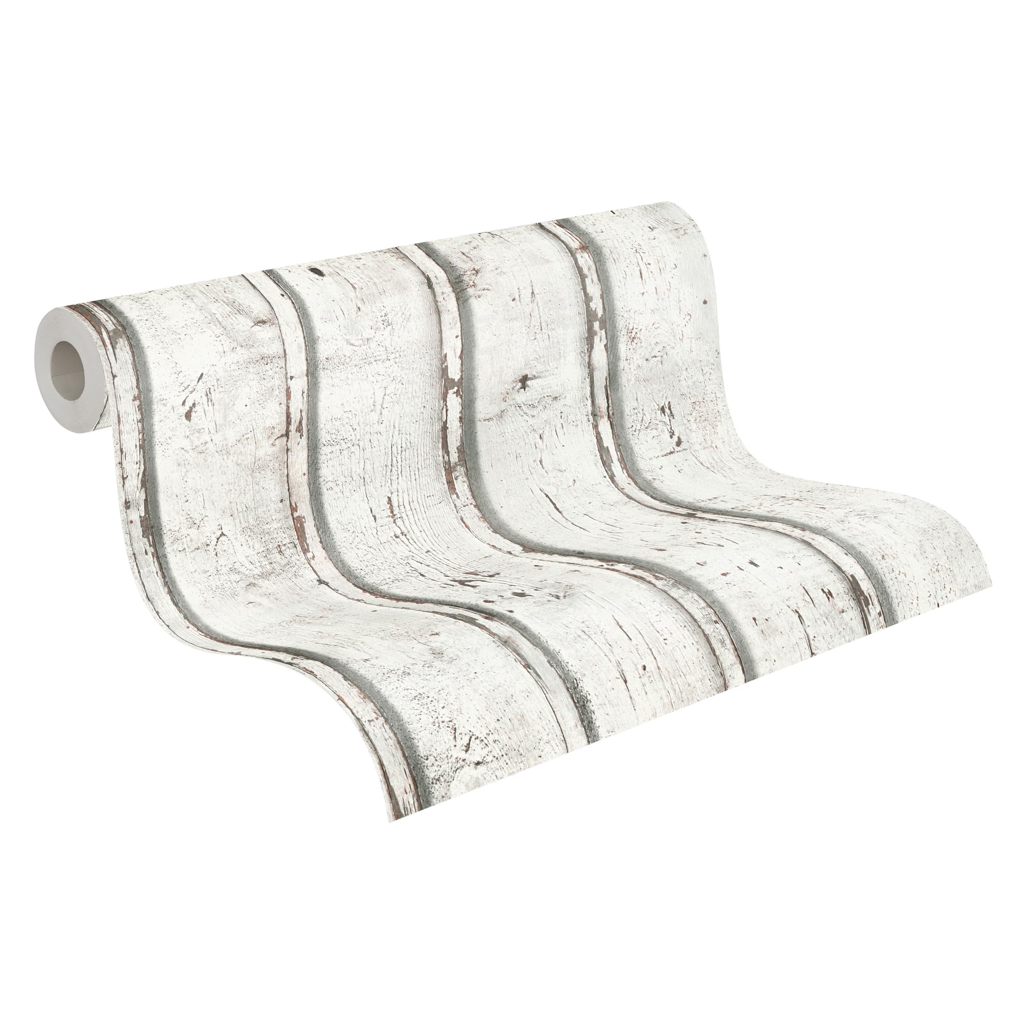 A.S. Creation 95370-1 10.05 x 0.53 m Wood Effect Wallpaper - Cream