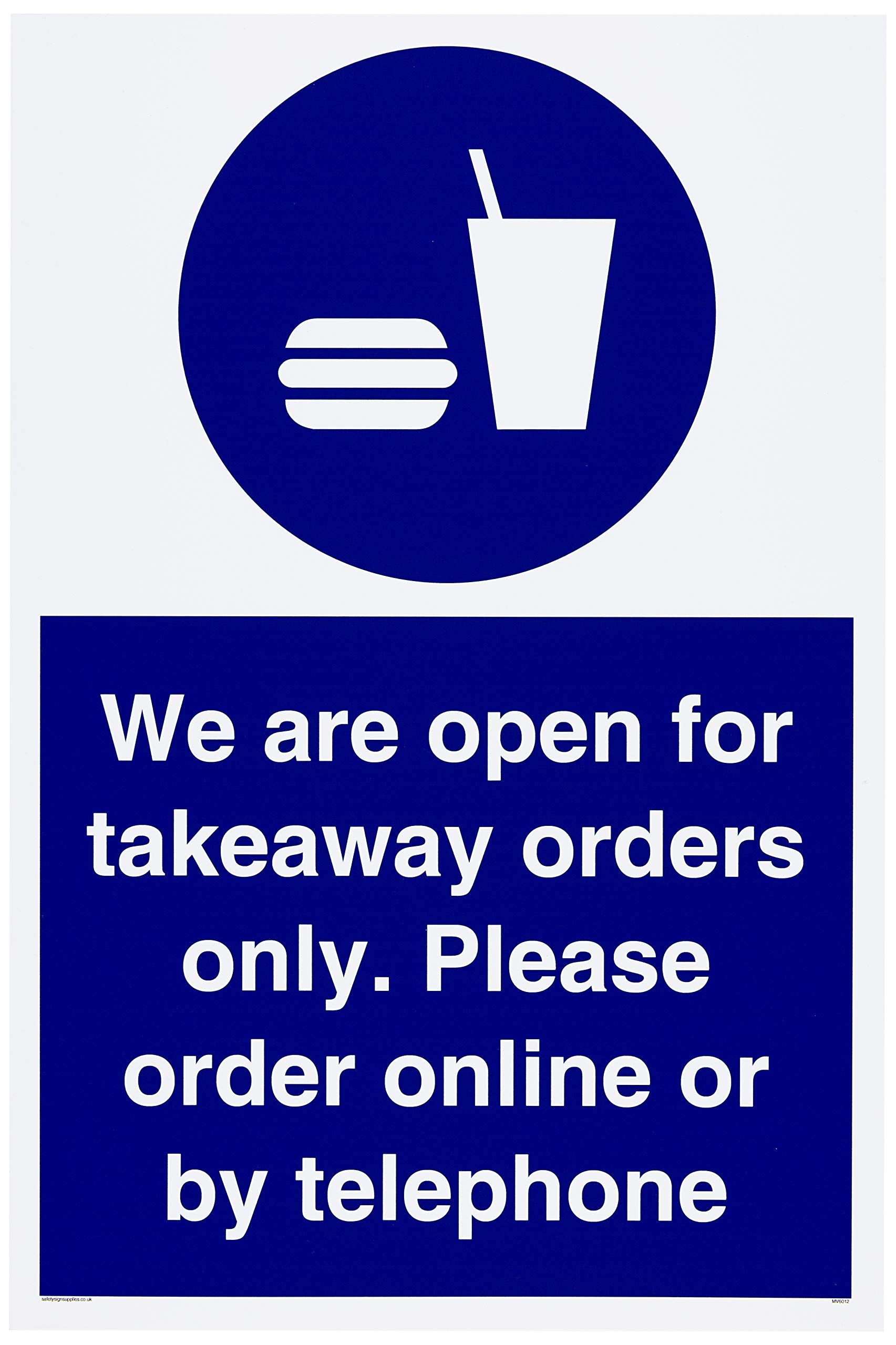 We are open for takeaway orders only. Please order online or by telephone