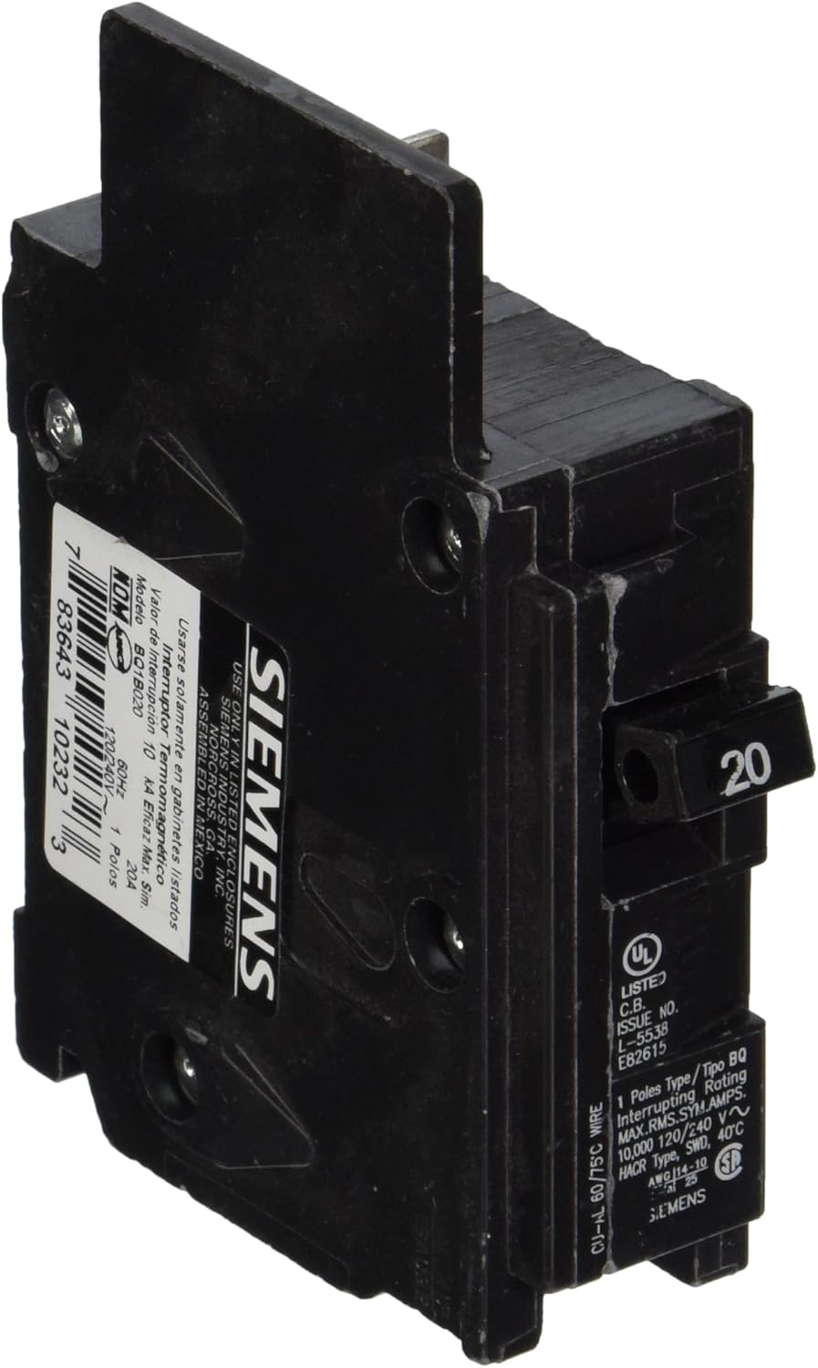 ITE 20A Circuit Breaker Type EQB Used 5 Pieces Other Circuit Breakers