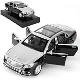 1:32 Compatible for S650 Car Model, Pull Back Diecast Toy Car with Sounds＆Lights for Kids Boys Girls and Adults, Gift Sliver