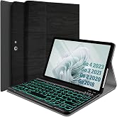Wineecy Backlit Keyboard Case for Microsoft Surface Go 4 2023 /Go 3 2021 /Go 2 2020 /Surface Go 2018 Tablet,7 Colors Backlight Magnetic Detachable Wireless Keyboard with Premium PU Cover Case