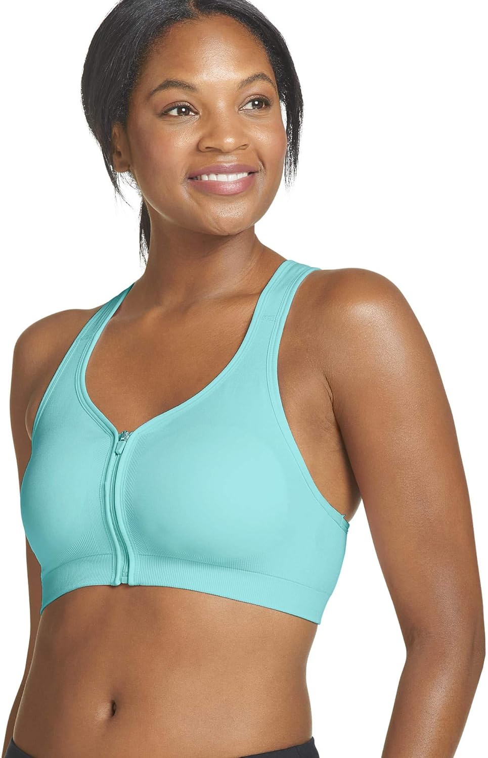 Jockey Women's Zip Front Seam Free Bra at  Women’s Clothing store