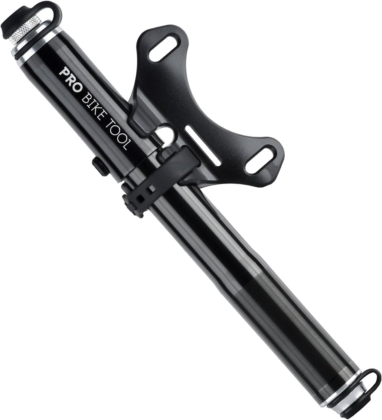 PRO BIKE TOOL Bike Pump with Gauge Fits Presta and Schrader - Accurate Inflation - Mini Bicycle Tire Pump for Road, Mountain and BMX Bikes, High Pressure 100 PSI, Includes Mount Kit BIK : Sports & Outdoors