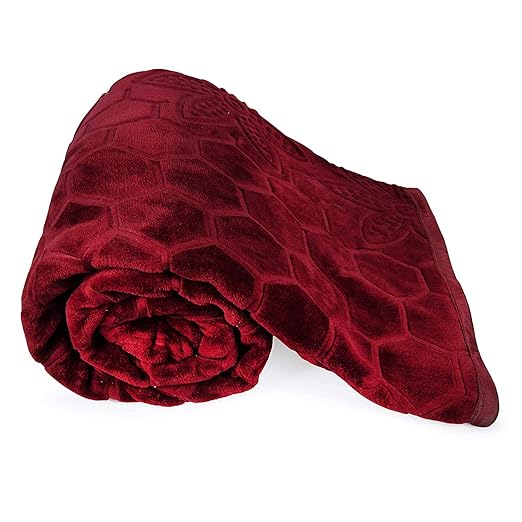 Buy Mink Single Bed Blanket for Winter AC Blanket Maroon Online at