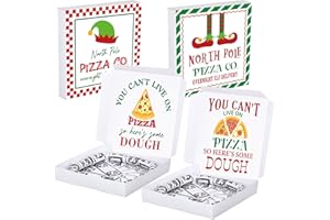 Hoolerry 2 Pcs Christmas Money Box for Cash Money Pizza Gift Holder Funny Pizza Shaped Holders Card Box for Christmas Xmas Holiday Birthday