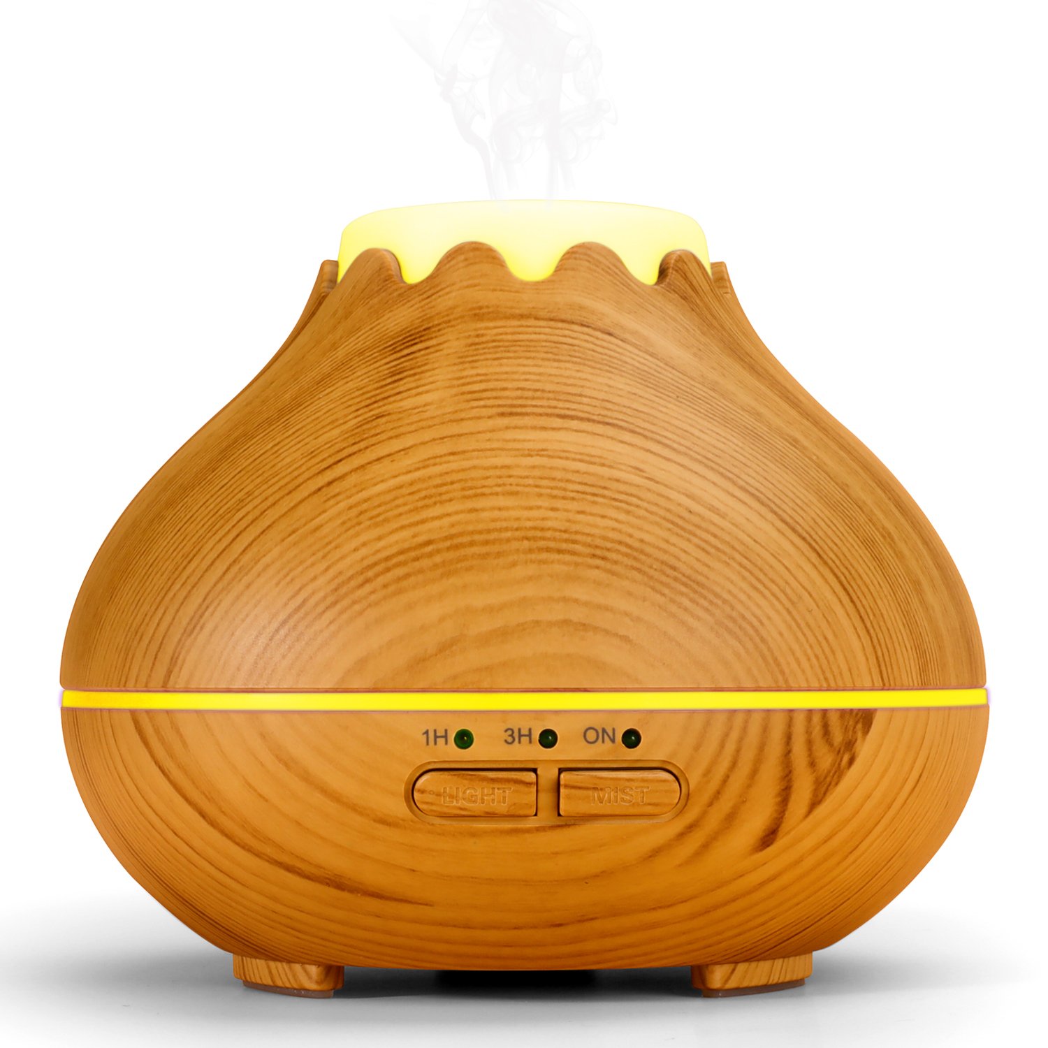 Aroma Essential Oil Diffuser, 150ML OMOTON Aromatherapy Humidifier with 7 Color LED Lights and Auto Shut-off-Ultrasonic Cool Mist & Fragrance For Home Office Study Yoga Spa - New Version