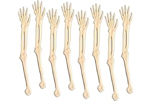 ROYER CORPORATION Coffee and Cocktail Stirrers, Reusable Plastic Drink Stirrer Sticks, 24 Swizzle Sticks, Use as a Cocktail Garnish or Cocktail Mixers, Halloween Party, Fall Party 6 inch (Skeleton)