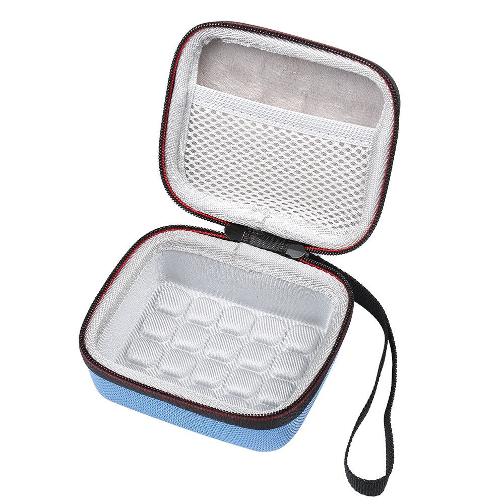 Poschell Case for JBL Go Portable Wireless Bluetooth Speaker Hard EVA Carry Bag Case Cover Fit Charger and Cables Blue