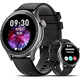 Smart Watch for Men Women, 1.46'' AMOLED Ultra-HD Screen Fitness Tracker with Heart Rate/Sleep/SpO2 Monitor, Answer/Make Call, 3ATM Waterproof Smartwatch for iPhone/Samsung/Android, 110+ Sport Modes