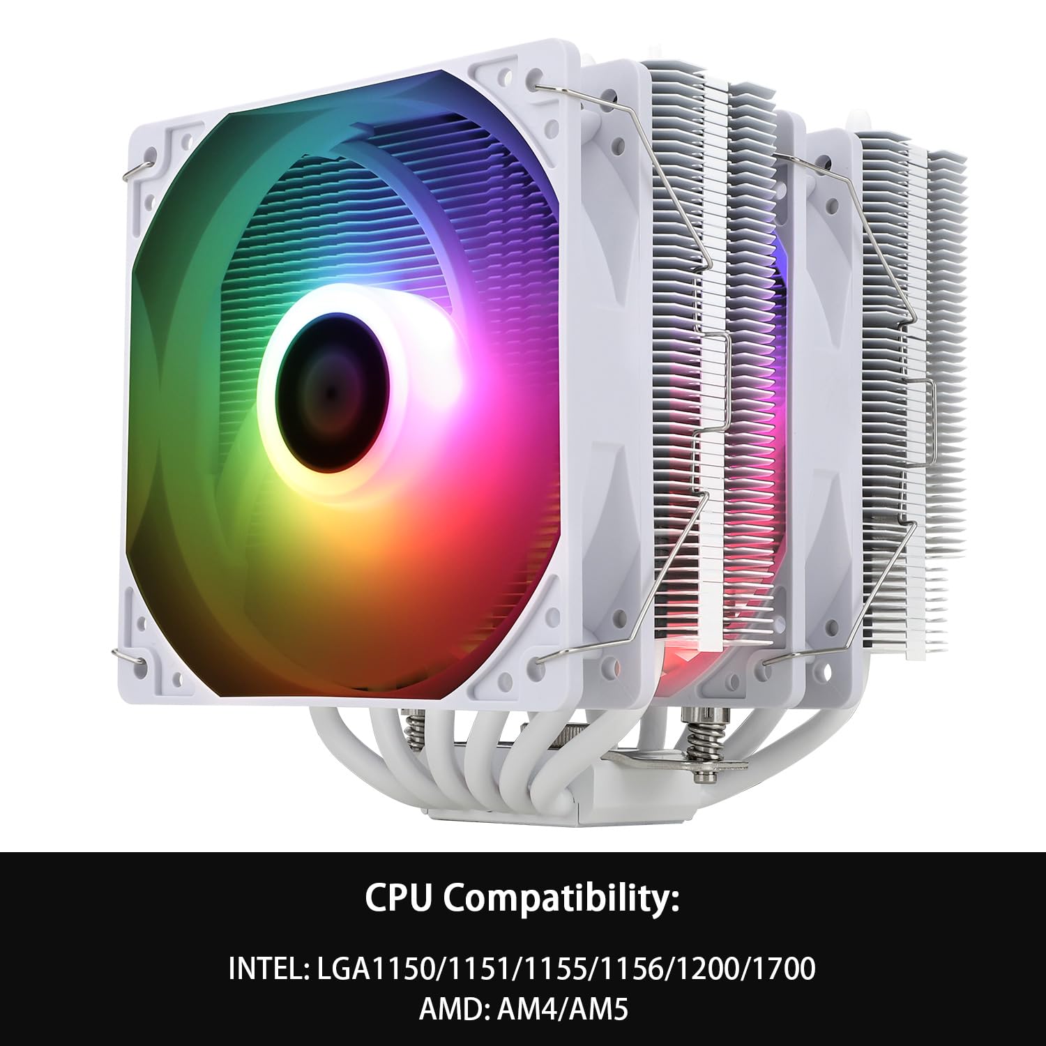Thermalright Peerless Assassin 120 SE ARGB White CPU Air Cooler,6 Heat Pipes Cpu cooler,Dual 120mm TL-C12CW-S PWM Fan,Aluminium Heatsink Cover,AGHP Technology,for AMD AM4/AM5 Intel 1700/115X/1200/1851
