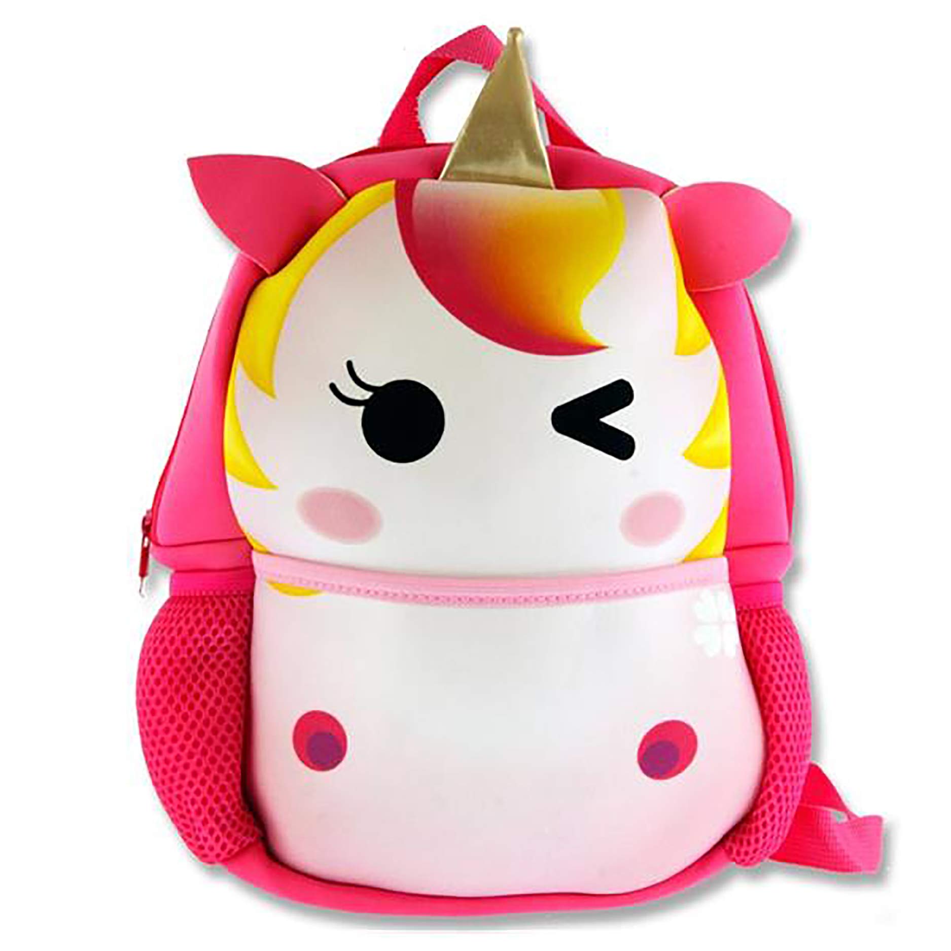 Premier Stationery Emotionery Neoprene Cute Animal Junior Backpack, Unicorn Children's Backpack, 27 cm, 4 Liters, Pink