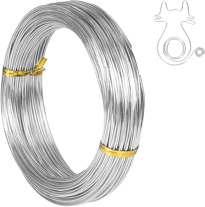 Tenn Well 18 Gauge Aluminum Craft Wire 165 ft 1mm Bendable Anodized Aluminum