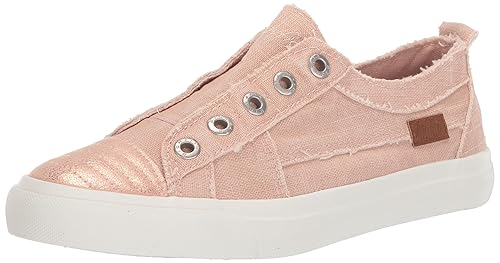 Blowfish Malibu Women's Play Slip On Sneaker, Rosedust Light Pink