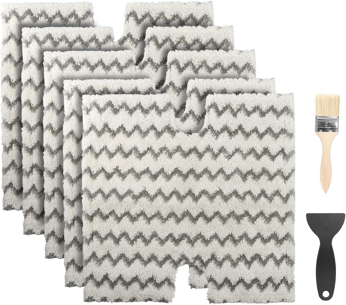 Tingkam 5 Pack Shark Steam Mop Microfiber Replacement Cleaning Pads Compatible with Shark Lift-Away Pro & Genius Steam Pocket Mops 3973 S3973D S5002 S5003 S6001 S6002 S6003