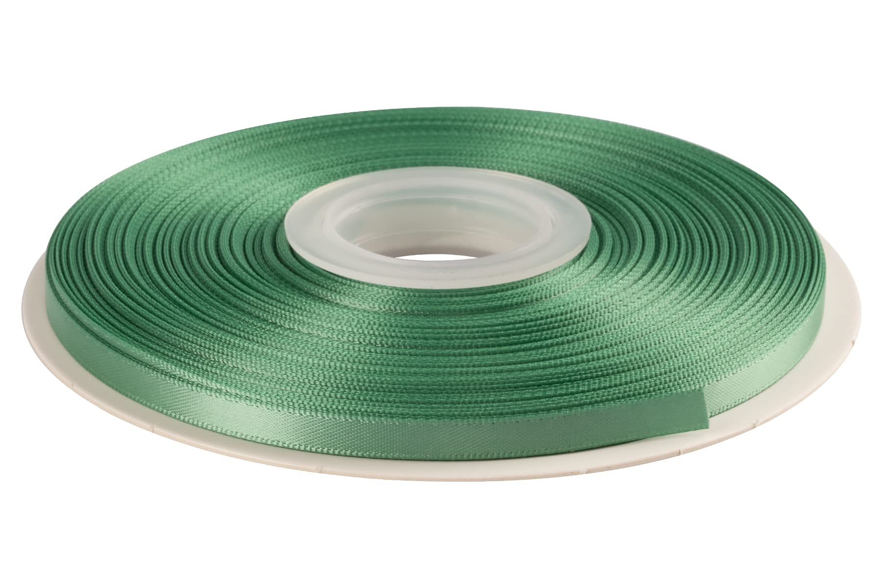 AVANAVA 6mm Wide Double Face Satin Ribbon - 45 Meters (564-Biscay Green)