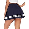 Avidlove Womens Pleated Skirt School Uniform Skirt Mini Skirt Pleated Cheer Skirt