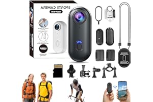 Varnock HD Action Camera, Mini Varnock Motorcycle Camera, 1080p/4k HD 128GB Waterproof Wearable Hands-Free POV Cam, for Divin