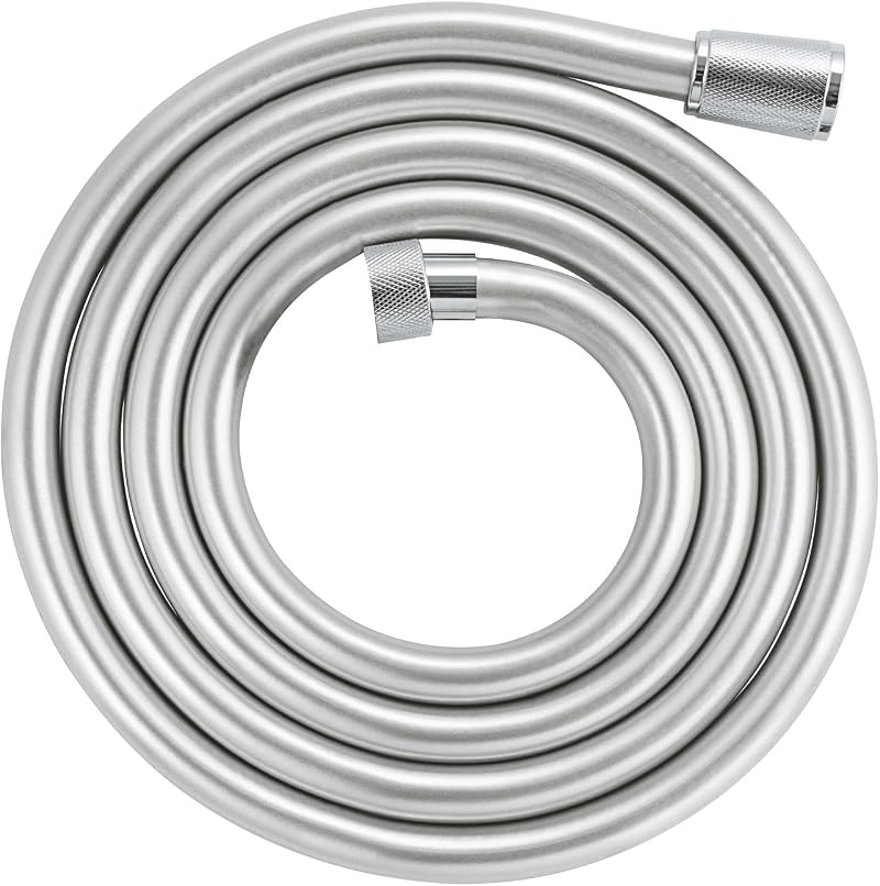GROHE VitalioFlex Shower Hose 2m Silver TwistStop Chrome