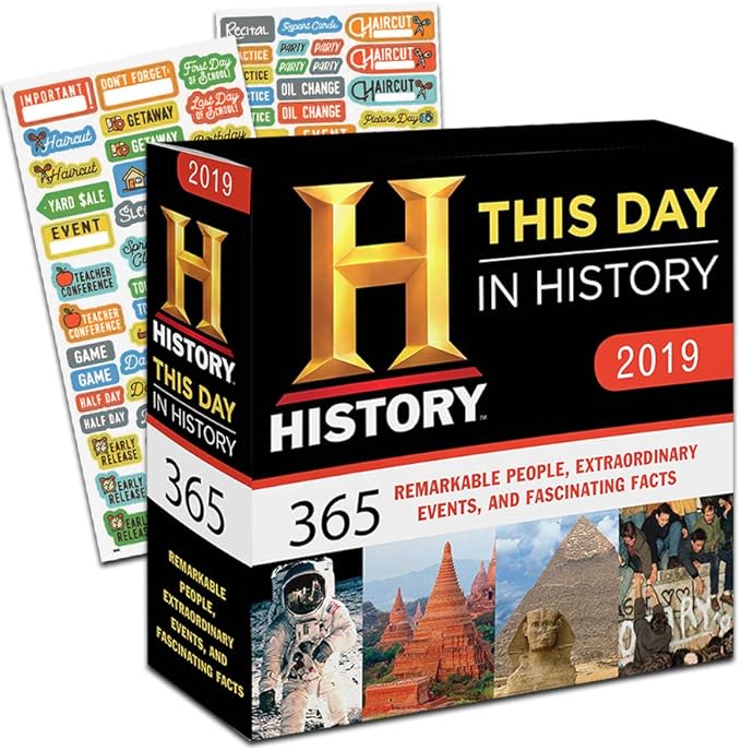This Day In History 2019 Calendar Box Edition Set Deluxe 2019 