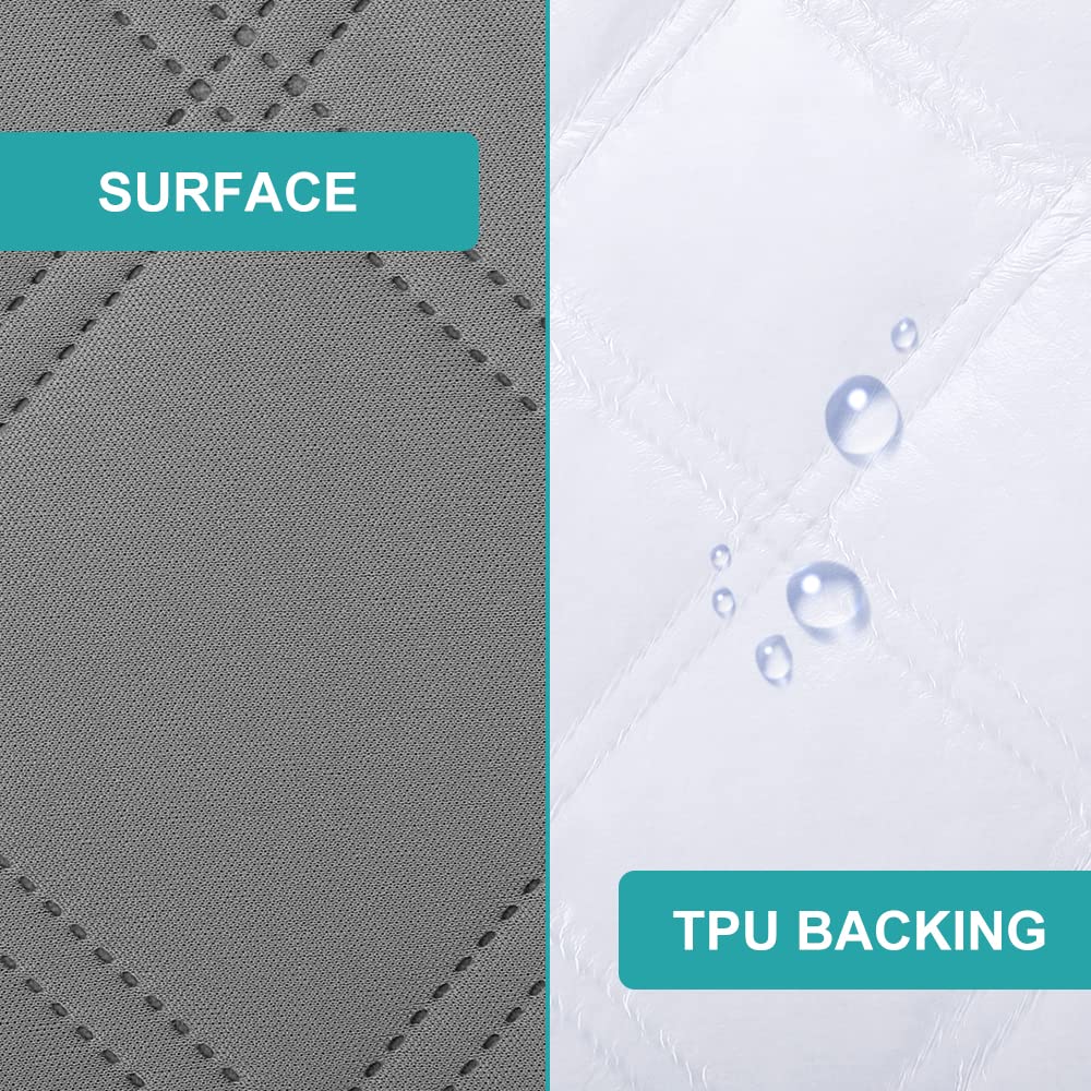 Yoofoss Waterproof Crib Mattress Protector, Quilted Fitted Crib