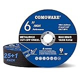 COMOWARE 6" Cut Off Wheel 26 Pack, Cut Off Wheels 6