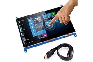 Longruner 7 Inch Capacitive Touch Screen TFT IPS Display HDMI Module 1204x600 for Raspberry Pi 3 2 Model B and RPI 1 B+ A BB 