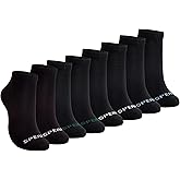 Sperry Men’s 8-Pack Cushion Comfort Low Cut Ankle Socks - Breathable Moisture-Wicking Athletic Low Cut Socks for Everyday Use