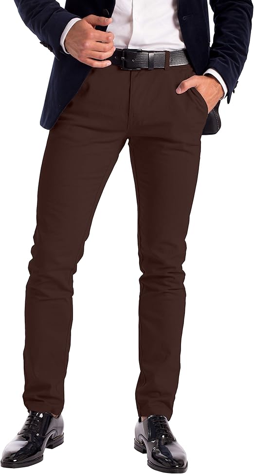 men's stretch chino trousers
