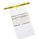 Nasco Whirl-Pak B01062WA Write-On Bag, 7.5cm L x 18.5cm W, 0.057mm Thickness, 118ml Capacity (Box of 500)