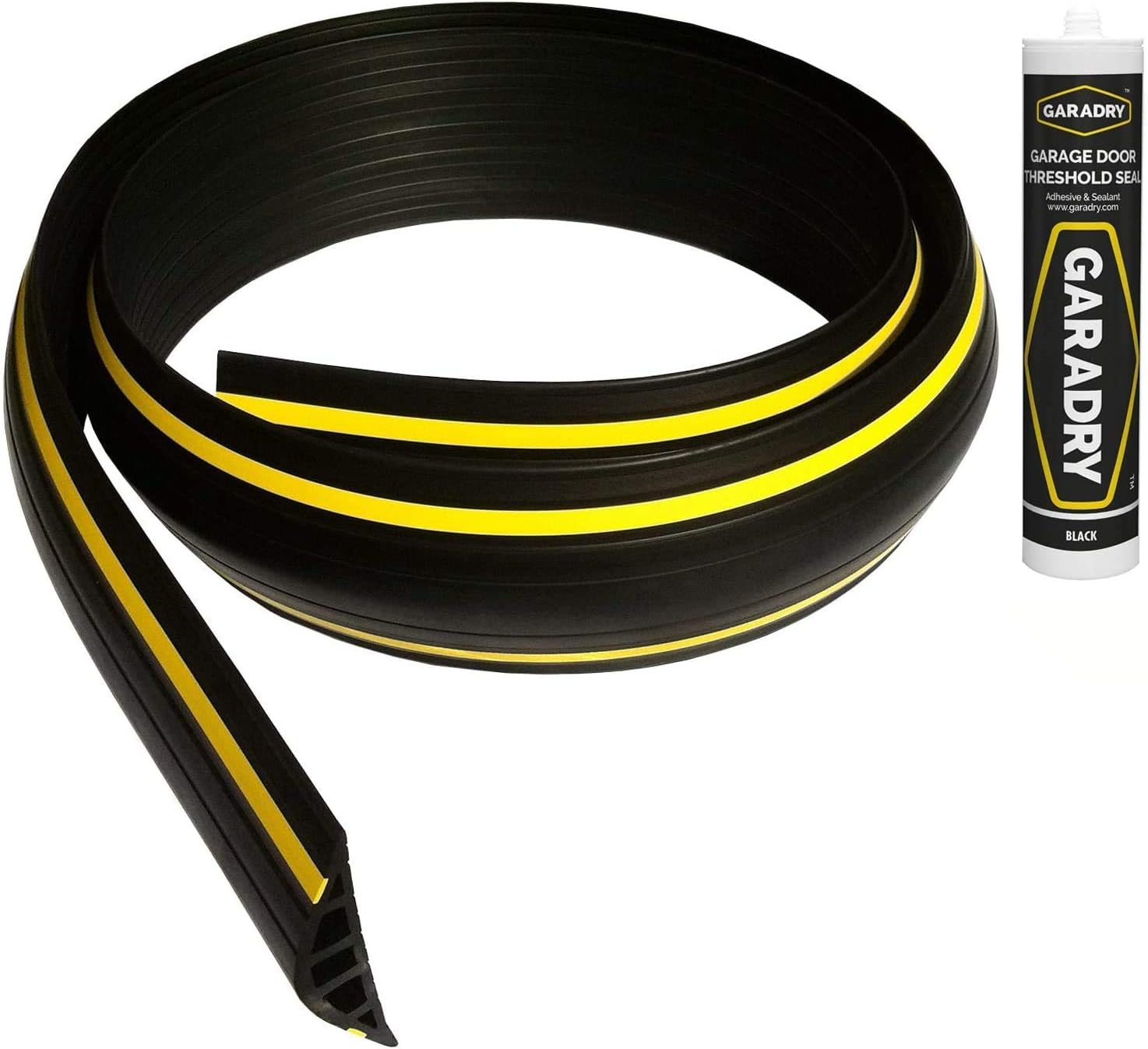 Garadry 1" High Garage Door Threshold Seal Kit (10'3") Ramp Profile