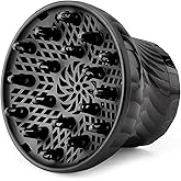 Universal Hair Diffuser for Curly and Natural Wavy Hair - Professional Blow Dryer Attachment Adjustable From 1.4 Inch to 3 Inch